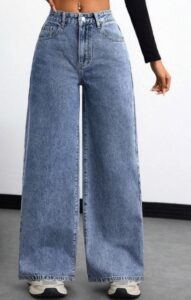 Women Original High-Rise Stretchable Wide Leg Jeans